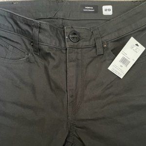 Volcom Vorta Jeans Black Size 29 (Brand New With Tags)